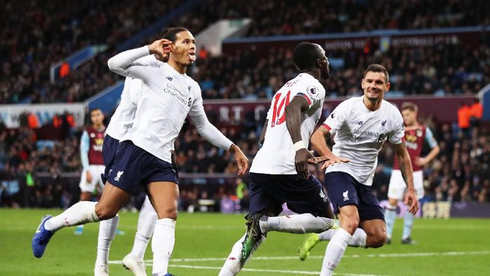 Liverpool menang dramatis 2-1 atas Aston Villa berkat gol di menit-menit akhir pertandingan